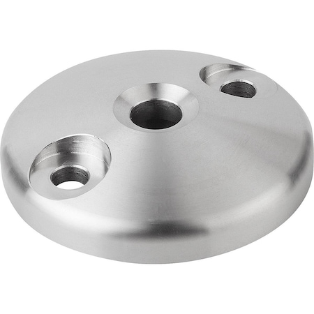 Kipp Plate Anti-Slip Plate, Form:D Stainless Steel, D=100 K0425.41002